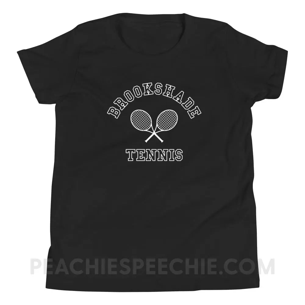 Brookshade Tennis Premium Youth Tee - Black / S - custom product peachiespeechie.com