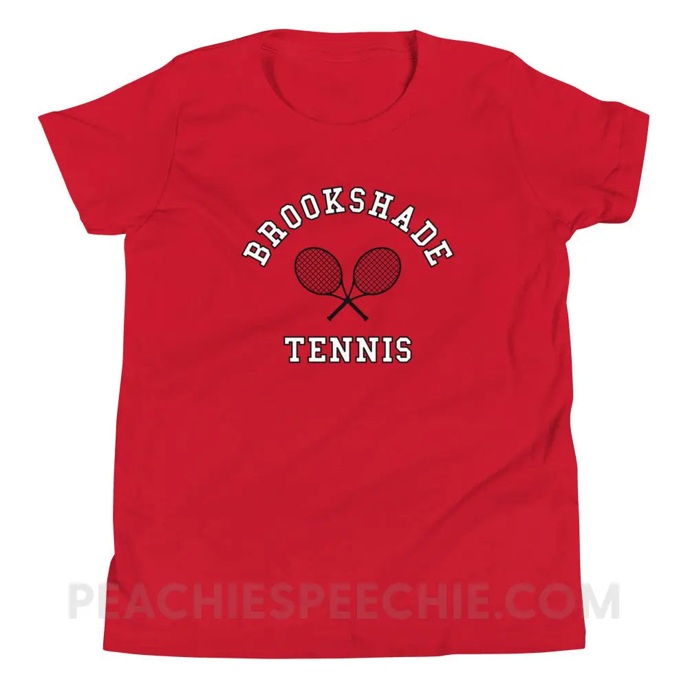 Brookshade Tennis Premium Youth Tee - Red / S - custom product peachiespeechie.com
