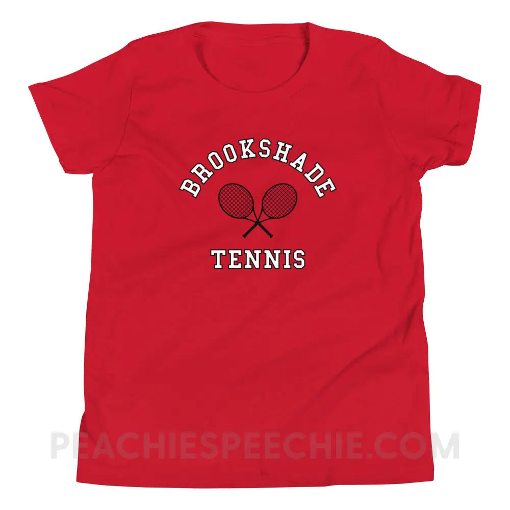 Brookshade Tennis Premium Youth Tee - Red / S - custom product peachiespeechie.com