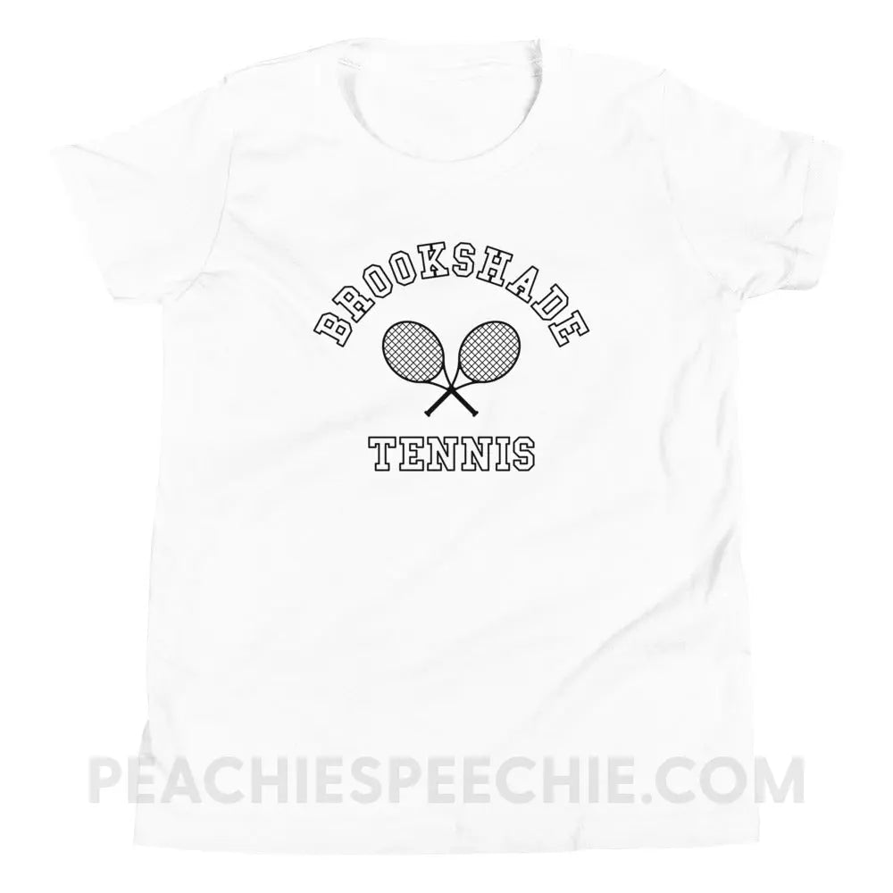 Brookshade Tennis Premium Youth Tee - White / S - custom product peachiespeechie.com