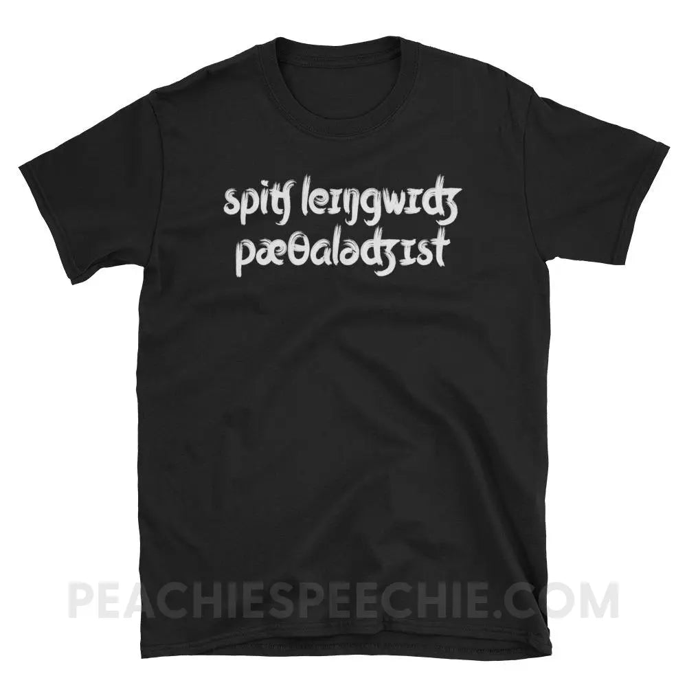 Brush Script SLP in IPA Classic Tee - Black / S - T-Shirts & Tops peachiespeechie.com