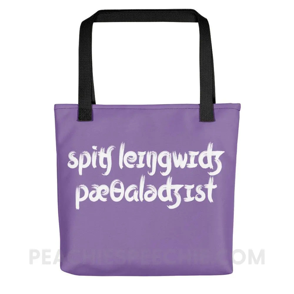 Brush Script SLP in IPA Tote Bag - Black Bags peachiespeechie.com