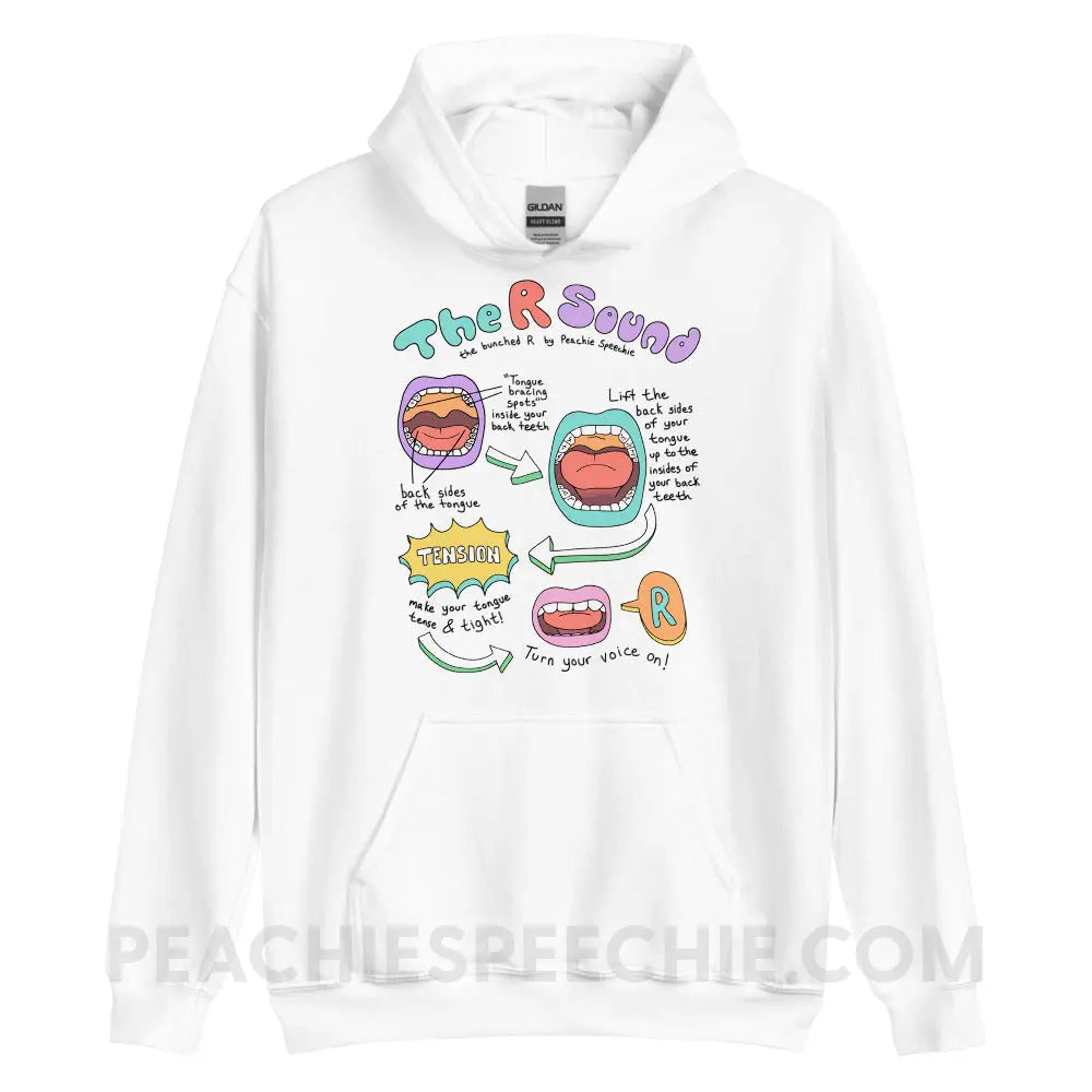 How To Say The Bunched R Sound Classic Hoodie - peachiespeechie.com