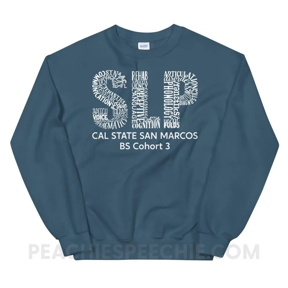 Cal State Classic Sweatshirt - Indigo Blue / S - custom product peachiespeechie.com