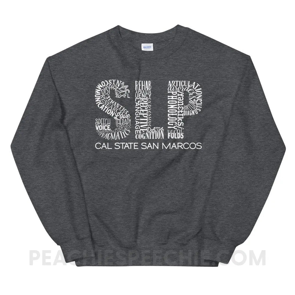 Cal State SLP Classic Sweatshirt - Dark Heather / S - custom product peachiespeechie.com