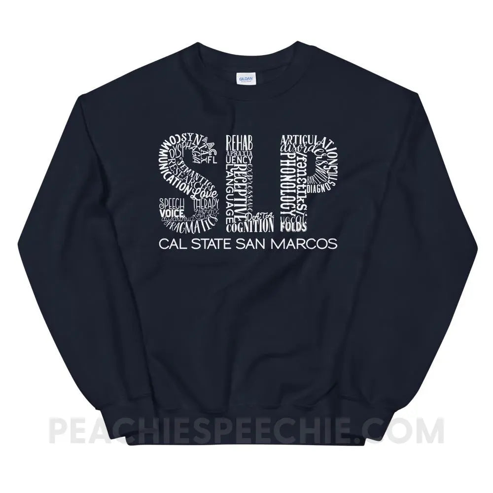 Cal State SLP Classic Sweatshirt - Navy / S - custom product peachiespeechie.com