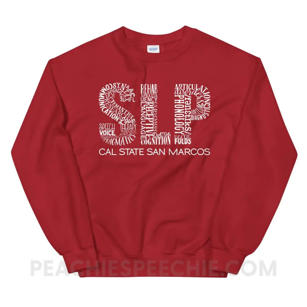 Cal State SLP Classic Sweatshirt - Red / S - custom product peachiespeechie.com
