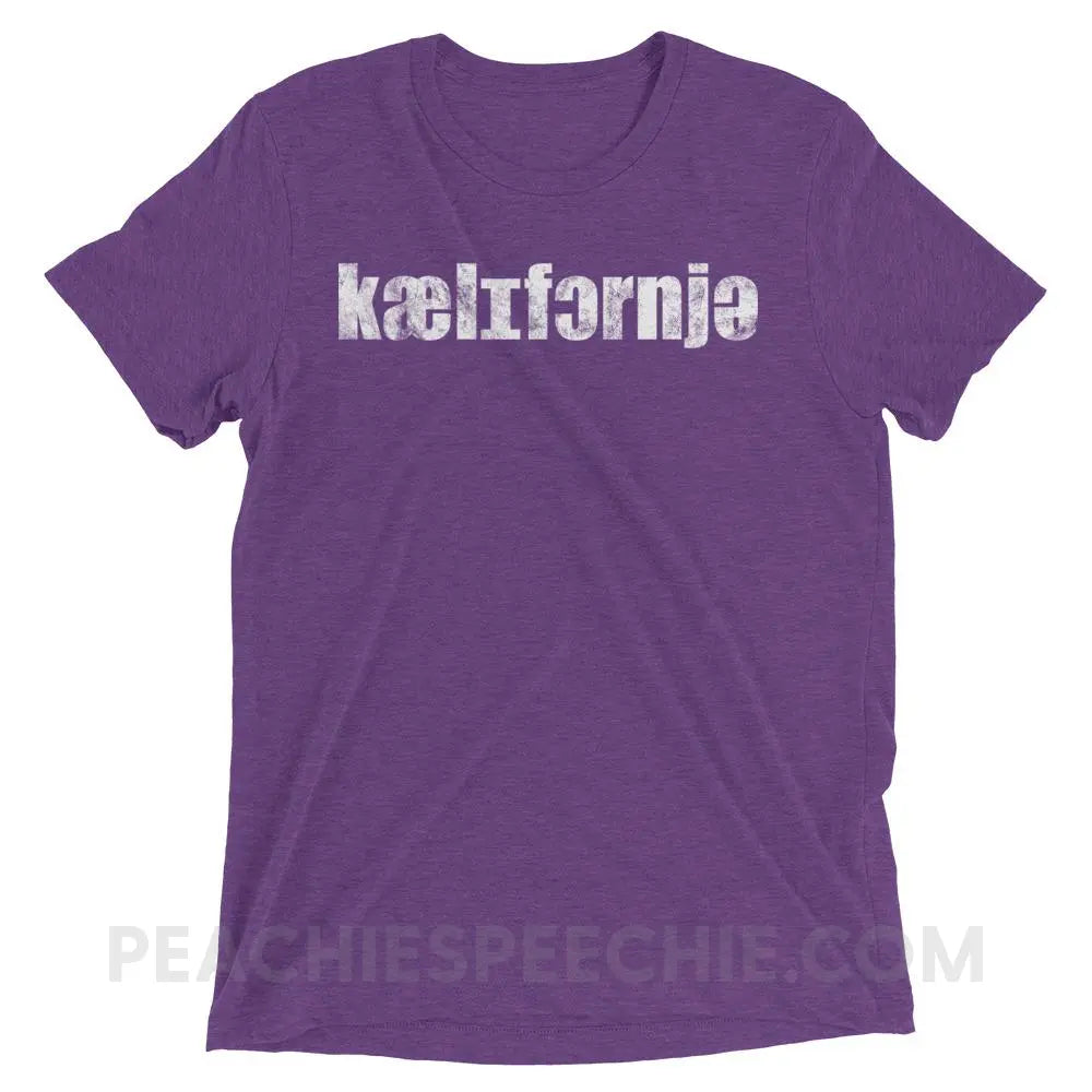 California IPA Tri-Blend Tee - Purple Triblend / XS - T-Shirts & Tops peachiespeechie.com