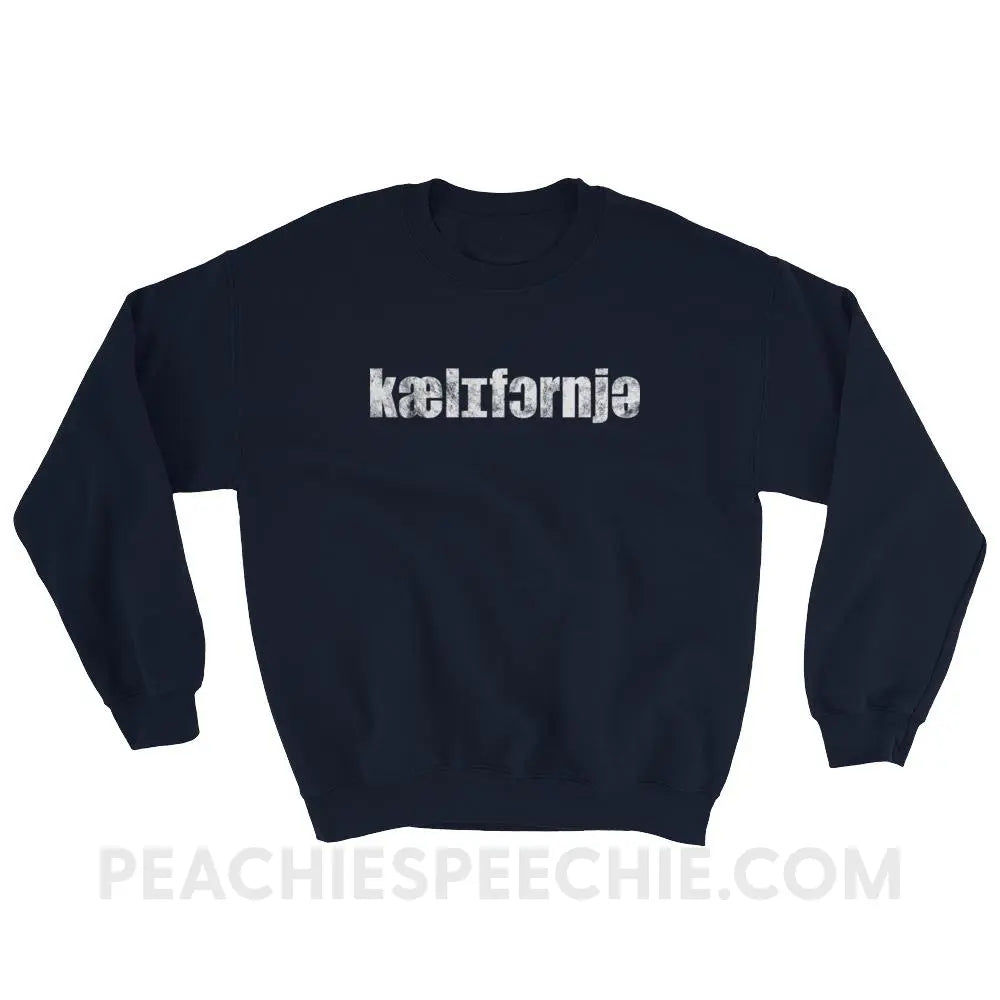 California IPA Classic Sweatshirt - Navy / S - Hoodies & Sweatshirts peachiespeechie.com