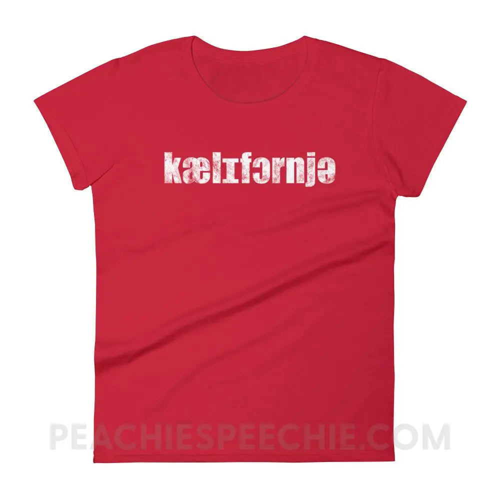 California IPA Women’s Trendy Tee - Red / S T - Shirts & Tops peachiespeechie.com