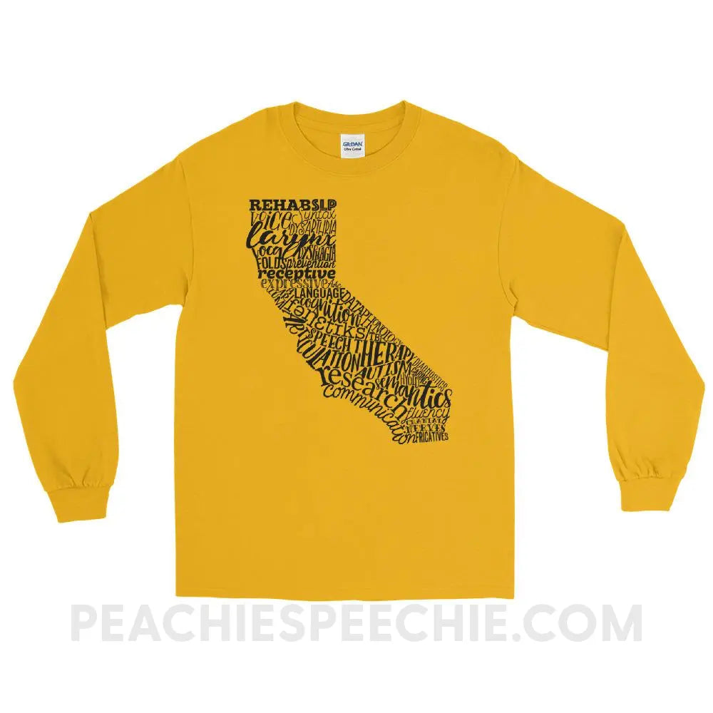 California SLP Long Sleeve Tee - T-Shirts & Tops peachiespeechie.com