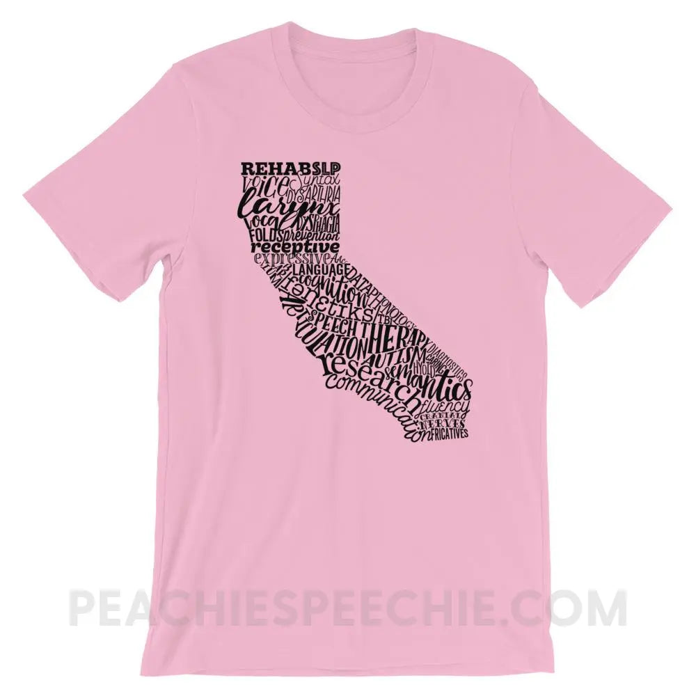 California SLP Premium Soft Tee - Lilac / S - T-Shirts & Tops peachiespeechie.com