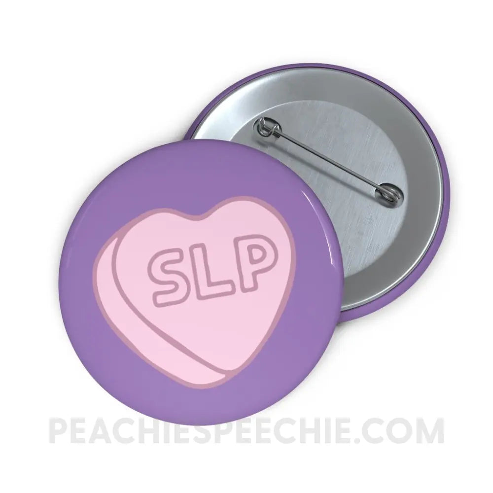 SLP Candy Heart Button - Accessories peachiespeechie.com