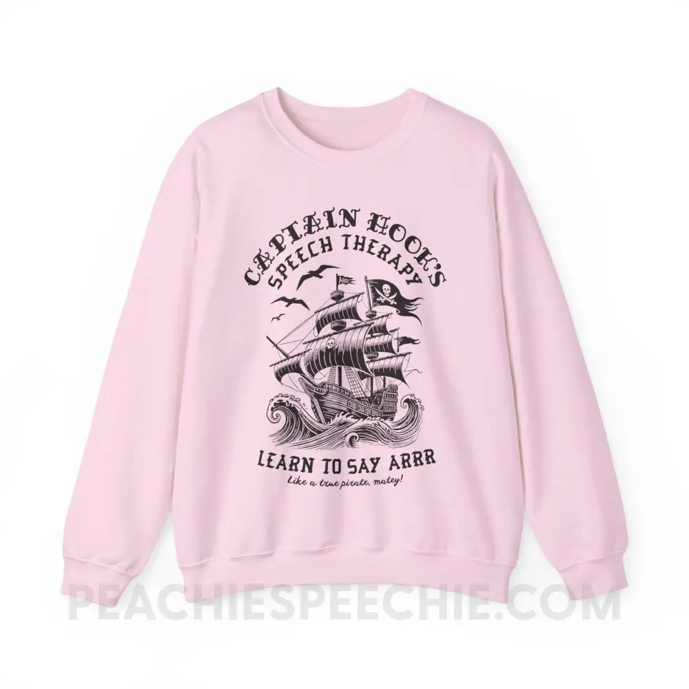 Hook’s Speech Therapy Classic Sweatshirt - Light Pink / S - peachiespeechie.com