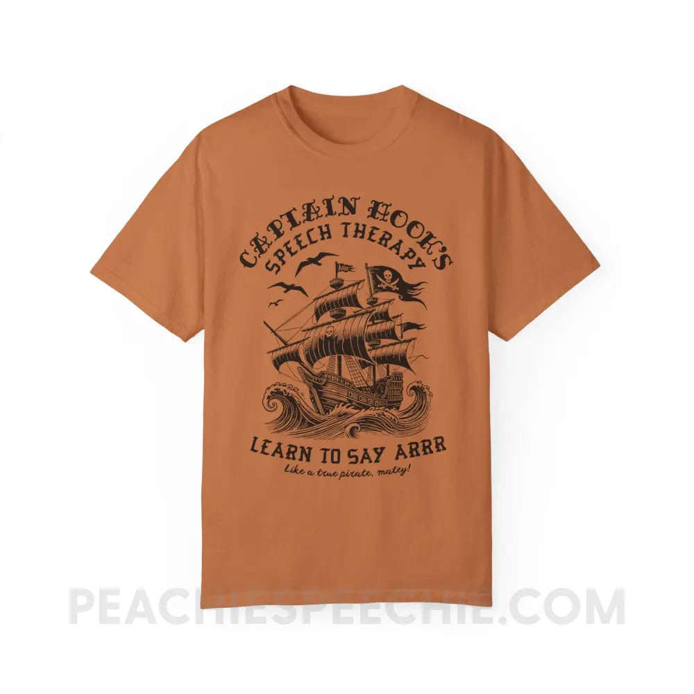 Hook’s Speech Therapy Comfort Colors Tee - Yam / S - T-Shirt peachiespeechie.com