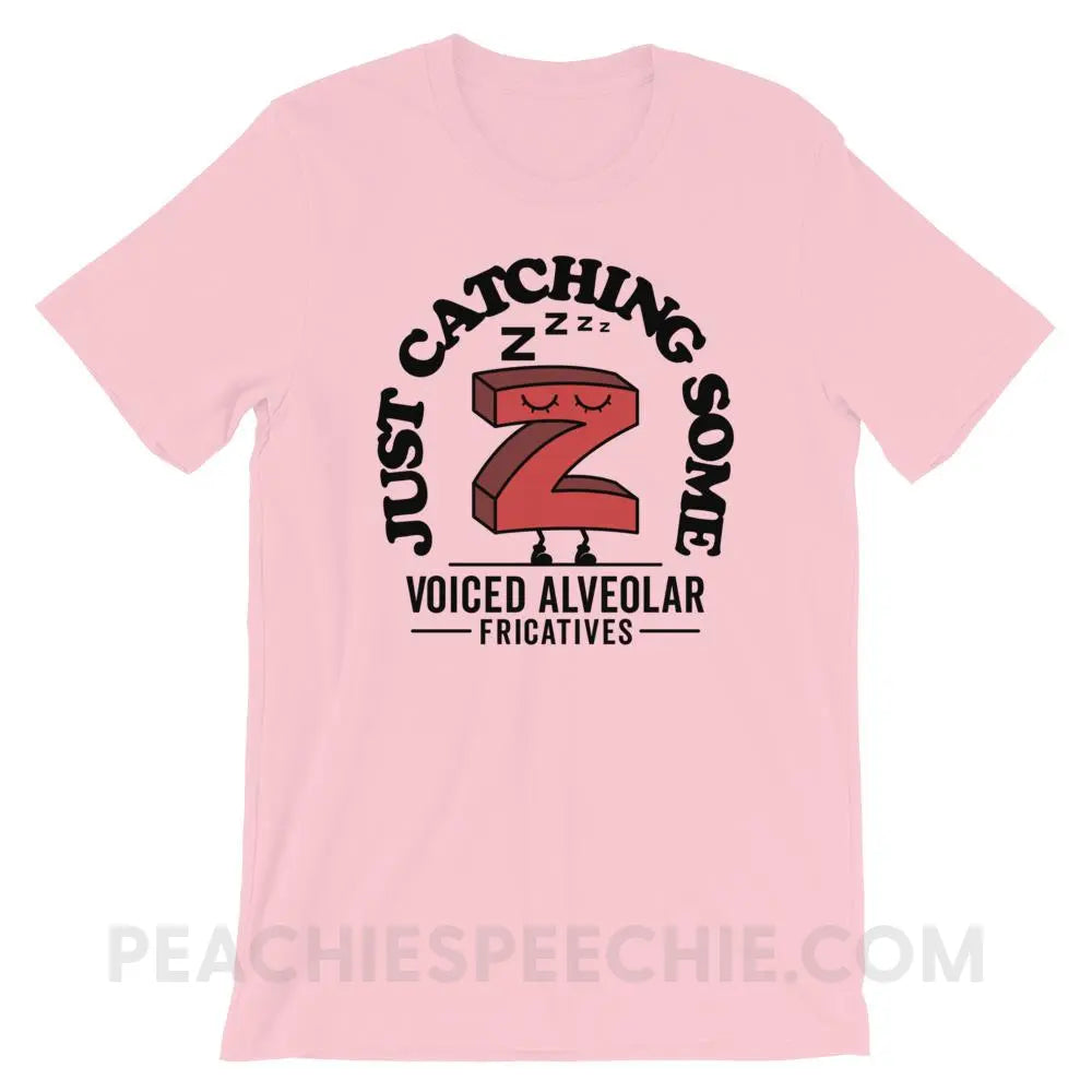 Catching Z’s Premium Soft Tee - Pink / S - T - Shirts & Tops peachiespeechie.com
