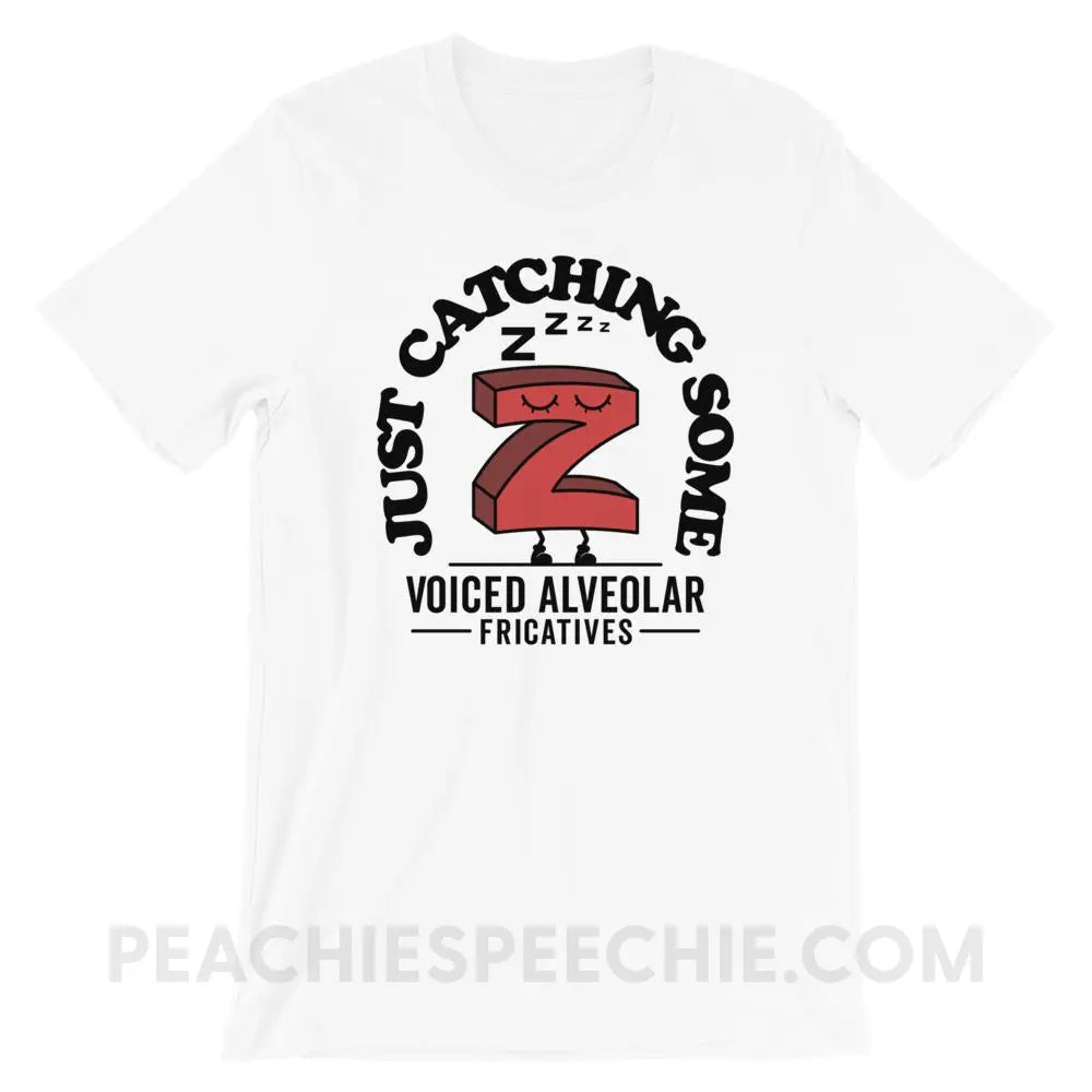 Catching Z’s Premium Soft Tee - White / XS - T - Shirts & Tops peachiespeechie.com