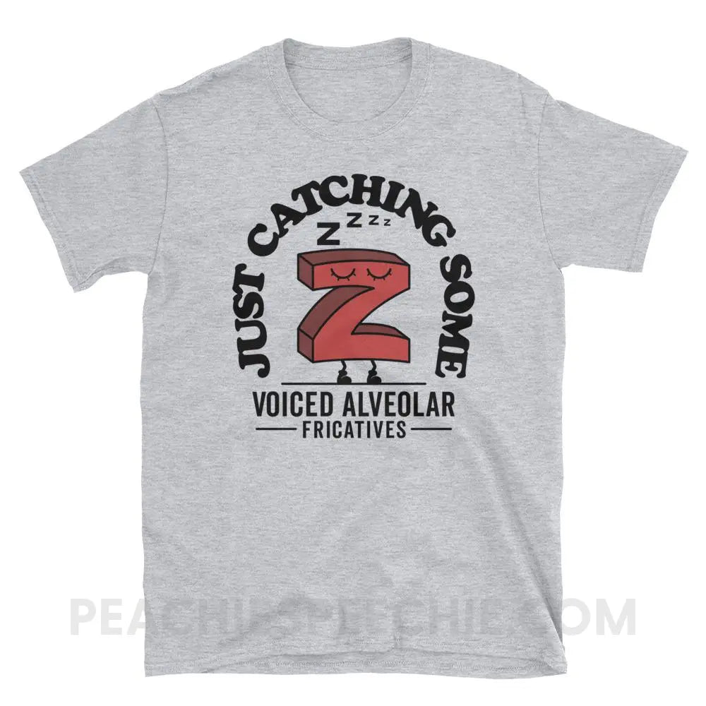 Catching Z’s Classic Tee - Sport Grey / S - T-Shirts & Tops peachiespeechie.com