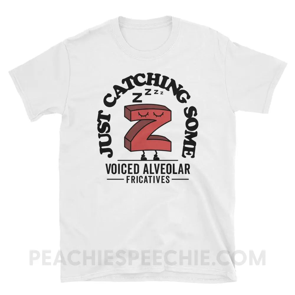 Catching Z’s Classic Tee - White / S - T-Shirts & Tops peachiespeechie.com