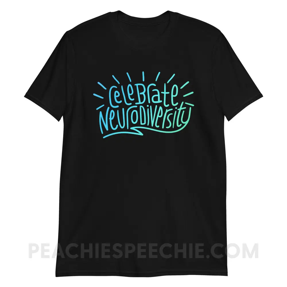 Celebrate Neurodiversity Classic Tee - Black / S - peachiespeechie.com