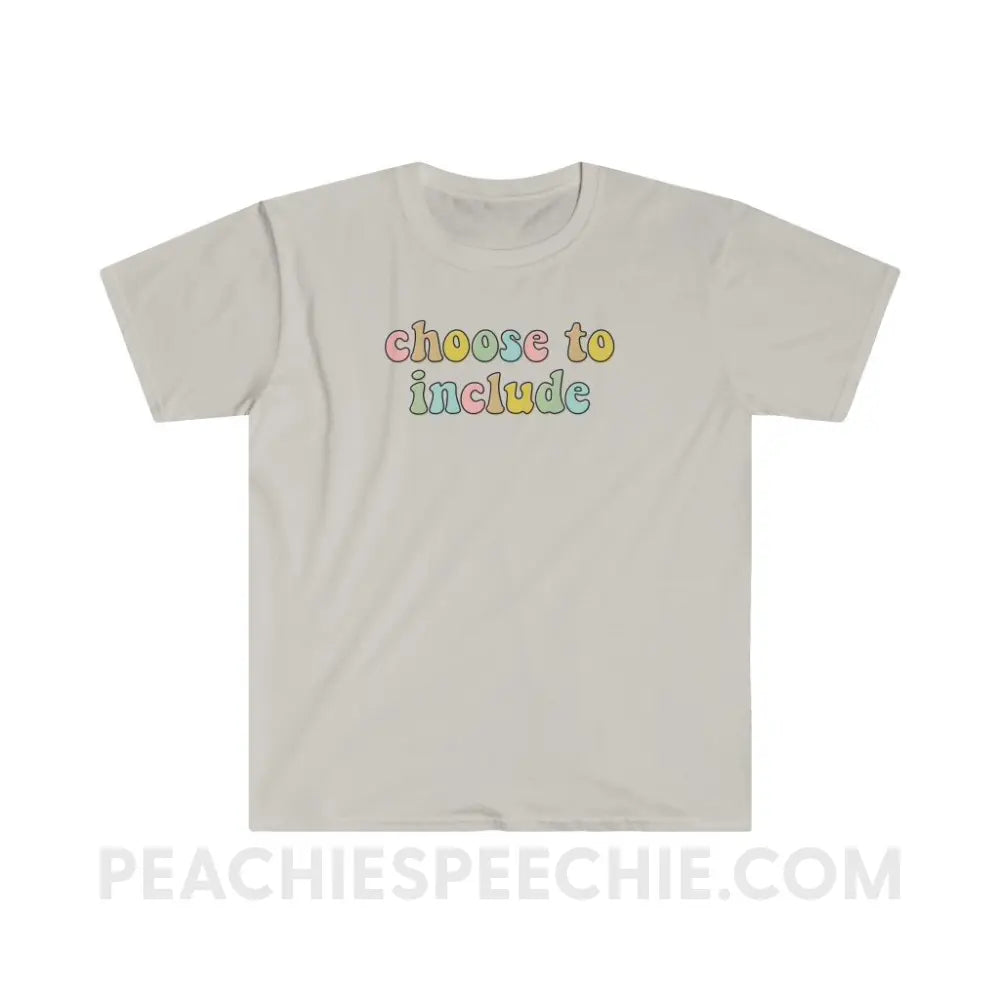 Choose To Include Classic Tee - Ice Grey / S T - Shirt peachiespeechie.com