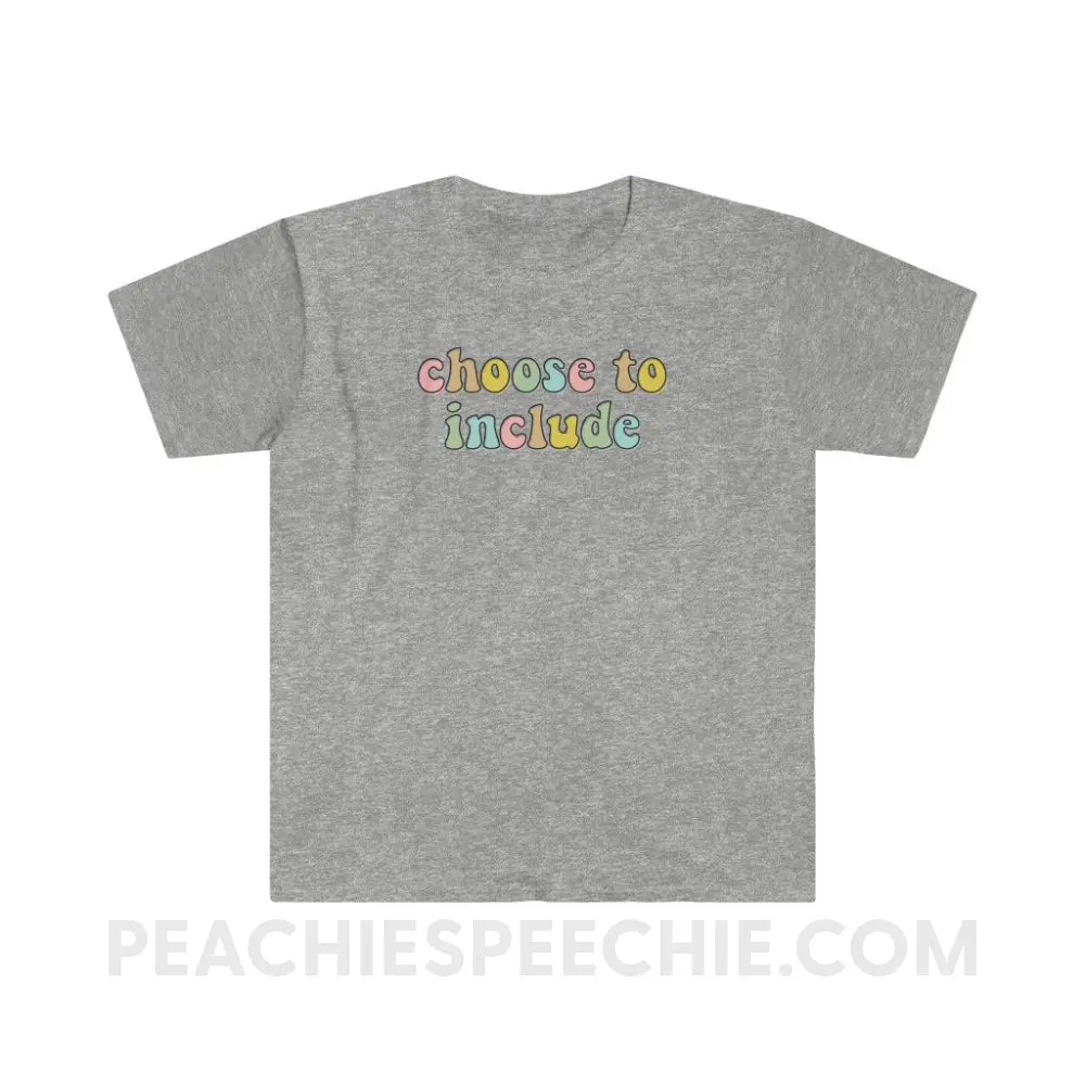Choose To Include Classic Tee - Sport Grey / S T - Shirt peachiespeechie.com