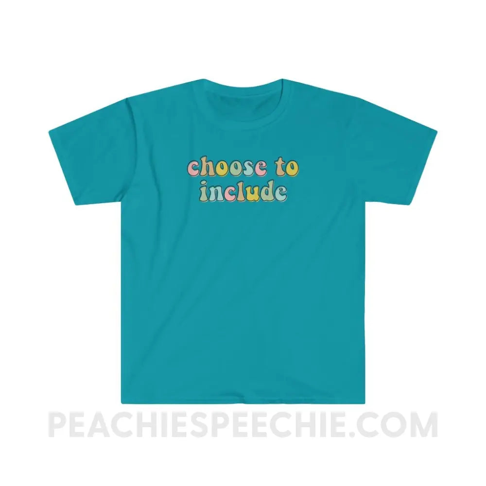Choose To Include Classic Tee - Tropical Blue / S T - Shirt peachiespeechie.com