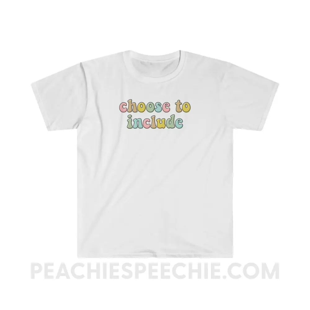 Choose To Include Classic Tee - White / S T - Shirt peachiespeechie.com