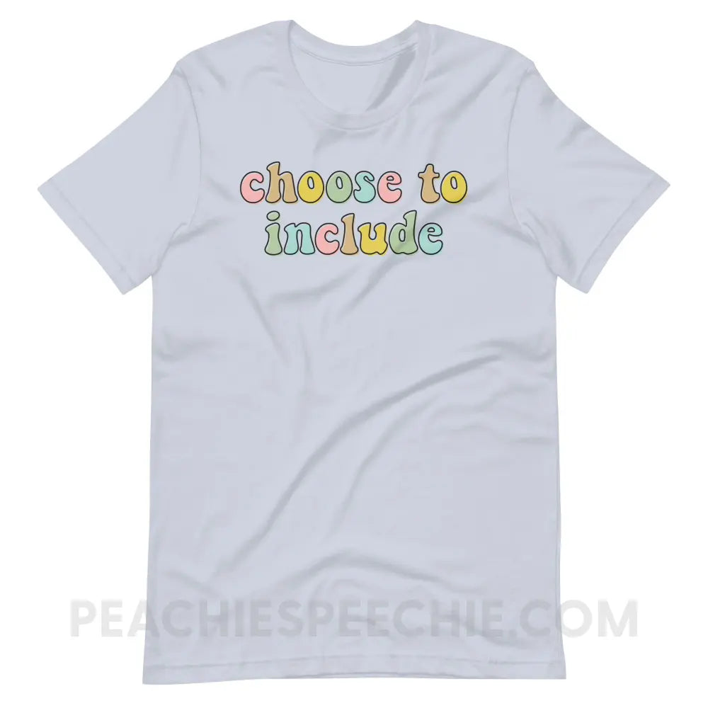 Choose To Include Premium Soft Tee - Light Blue / S - T-Shirt peachiespeechie.com