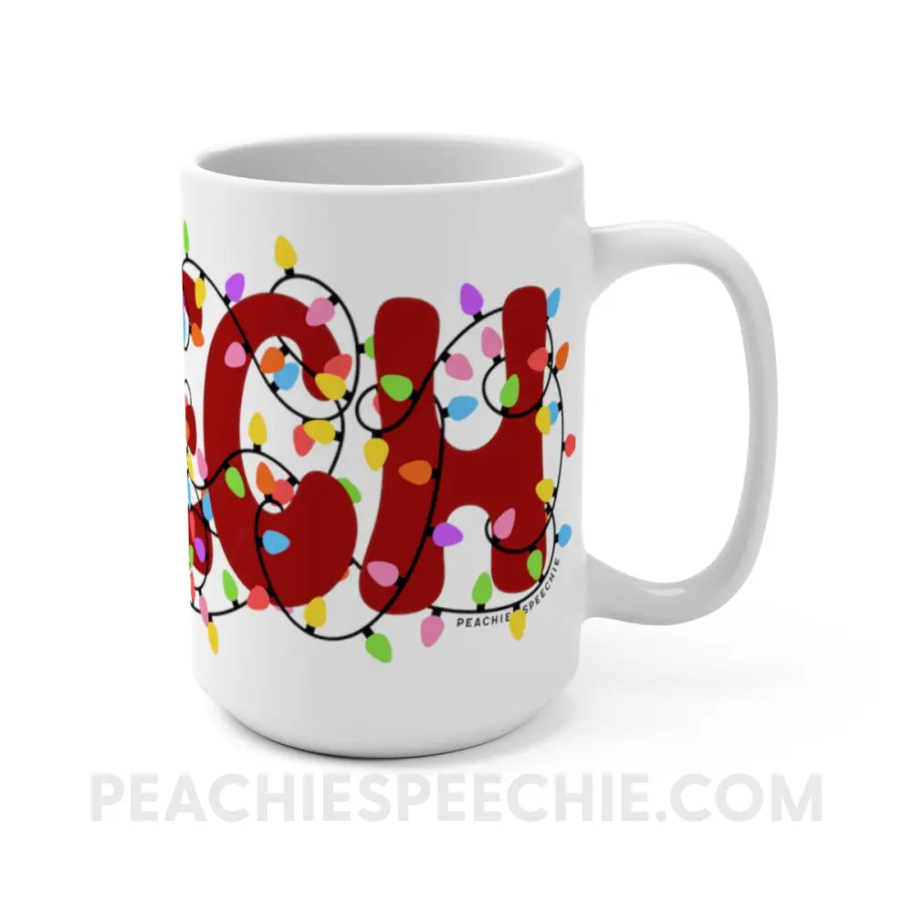 Christmas Lights Speech Coffee Mug - 15oz - peachiespeechie.com