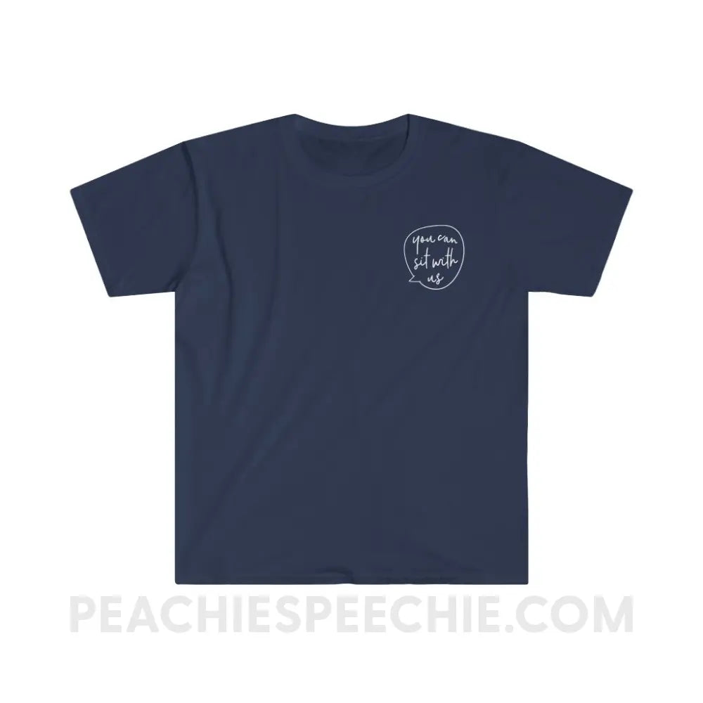 You Can Sit With Us Classic Tee - Navy / S - T-Shirt peachiespeechie.com