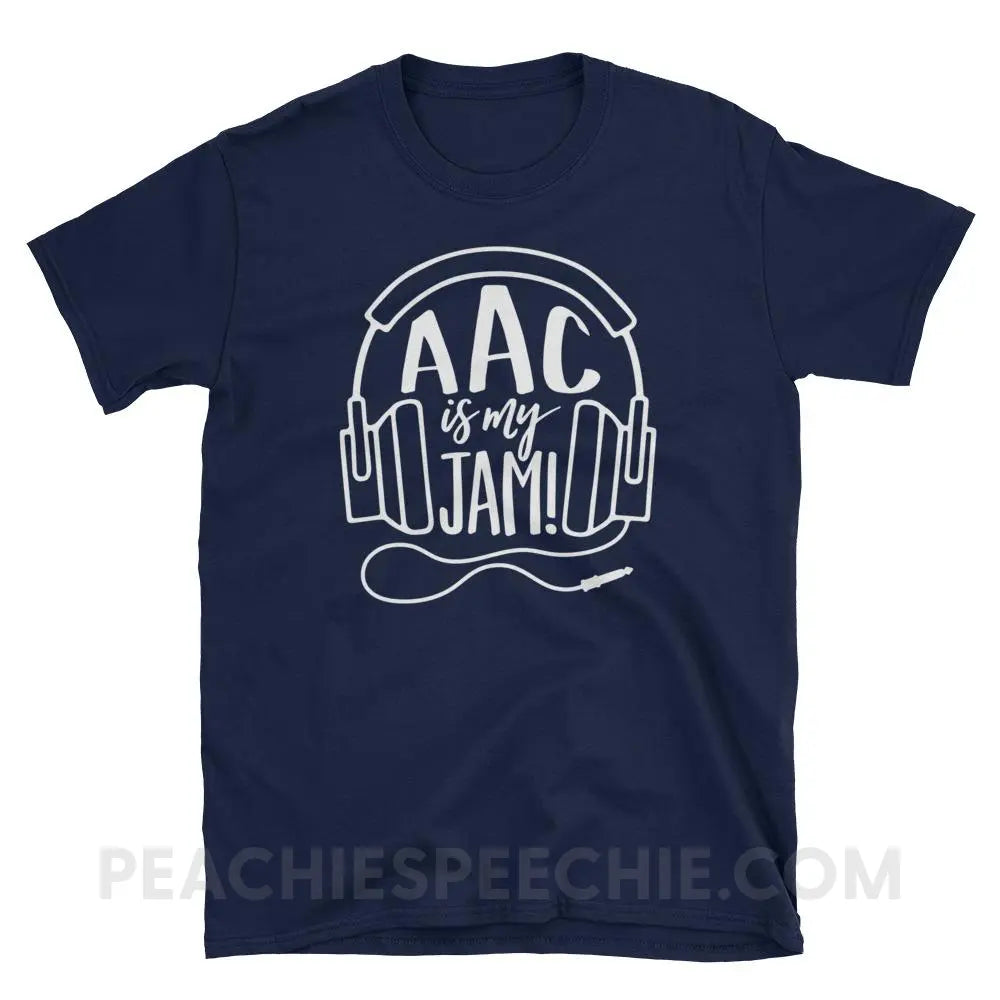 AAC Is My Jam Classic Tee - Navy / S - T-Shirts & Tops peachiespeechie.com