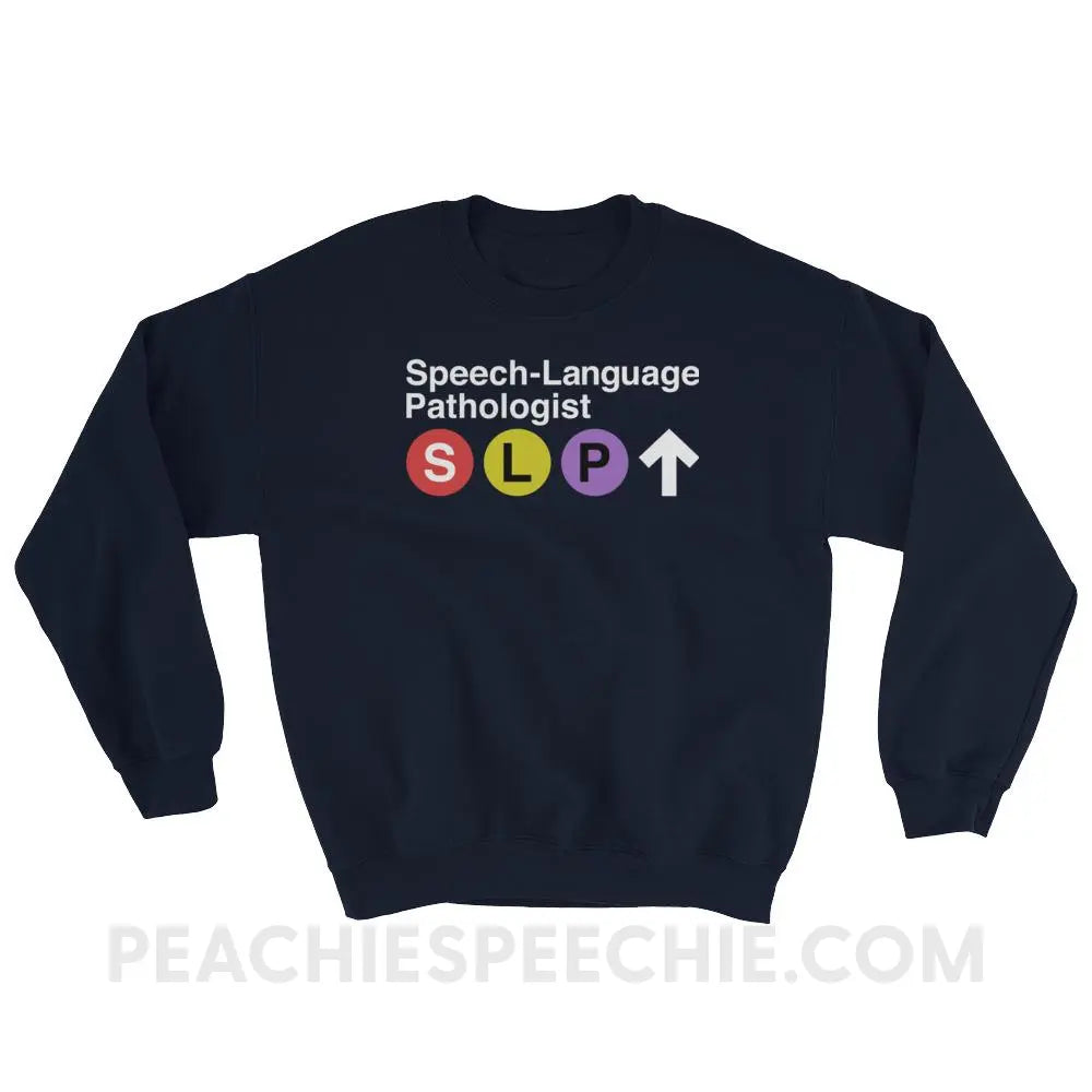 NYC SLP Classic Sweatshirt - Navy / S - Hoodies & Sweatshirts peachiespeechie.com