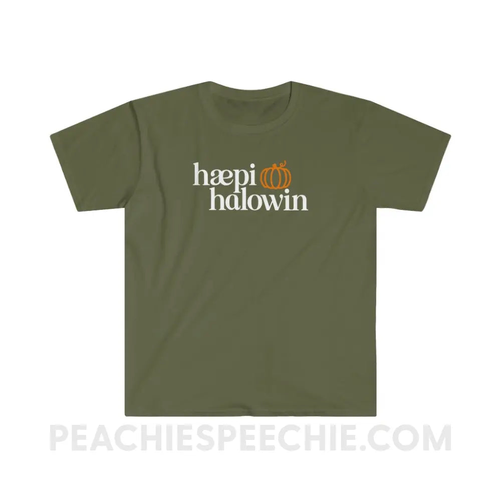 Classy Halloween IPA Pumpkin Classic Tee - Military Green / S - T-Shirt peachiespeechie.com