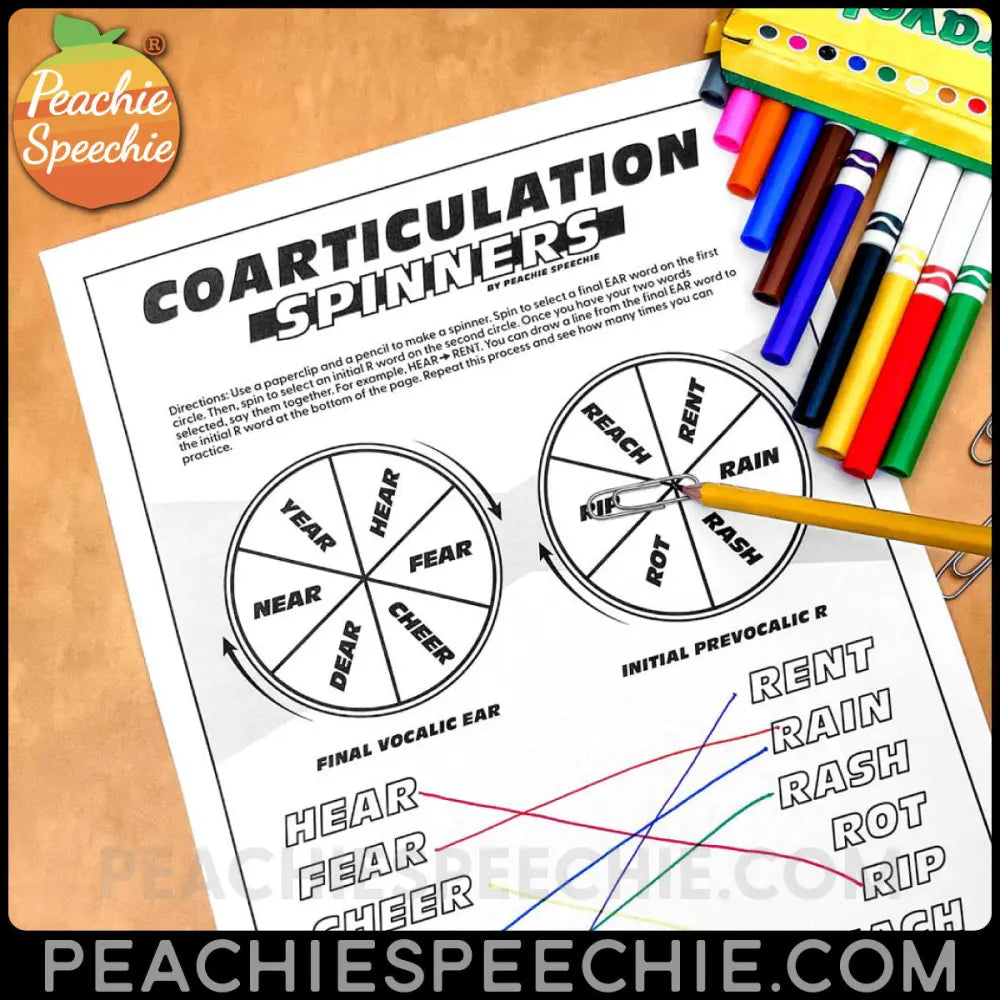 Coarticulation For R Coarticulation Spinners for Eliciting the R Sound