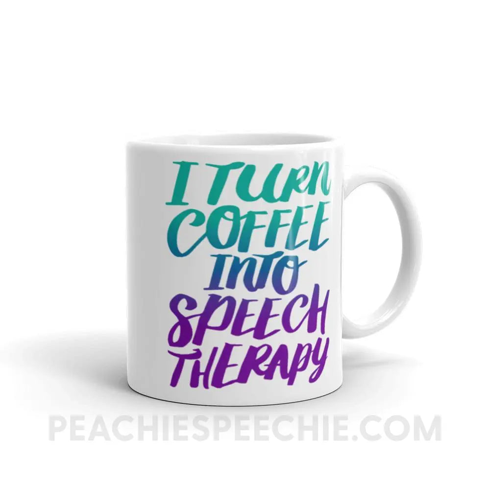 Coffee Into Speech Mug - 11oz - Mugs peachiespeechie.com