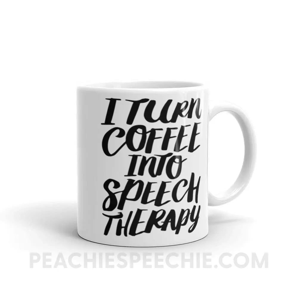 Coffee Into Speech Mug - 11oz - Mugs peachiespeechie.com