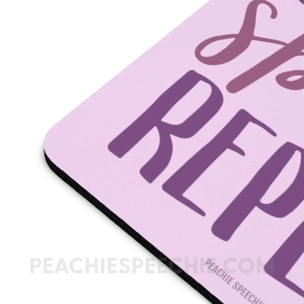 Coffee Speech Repeat Mouse Pad - Pads peachiespeechie.com