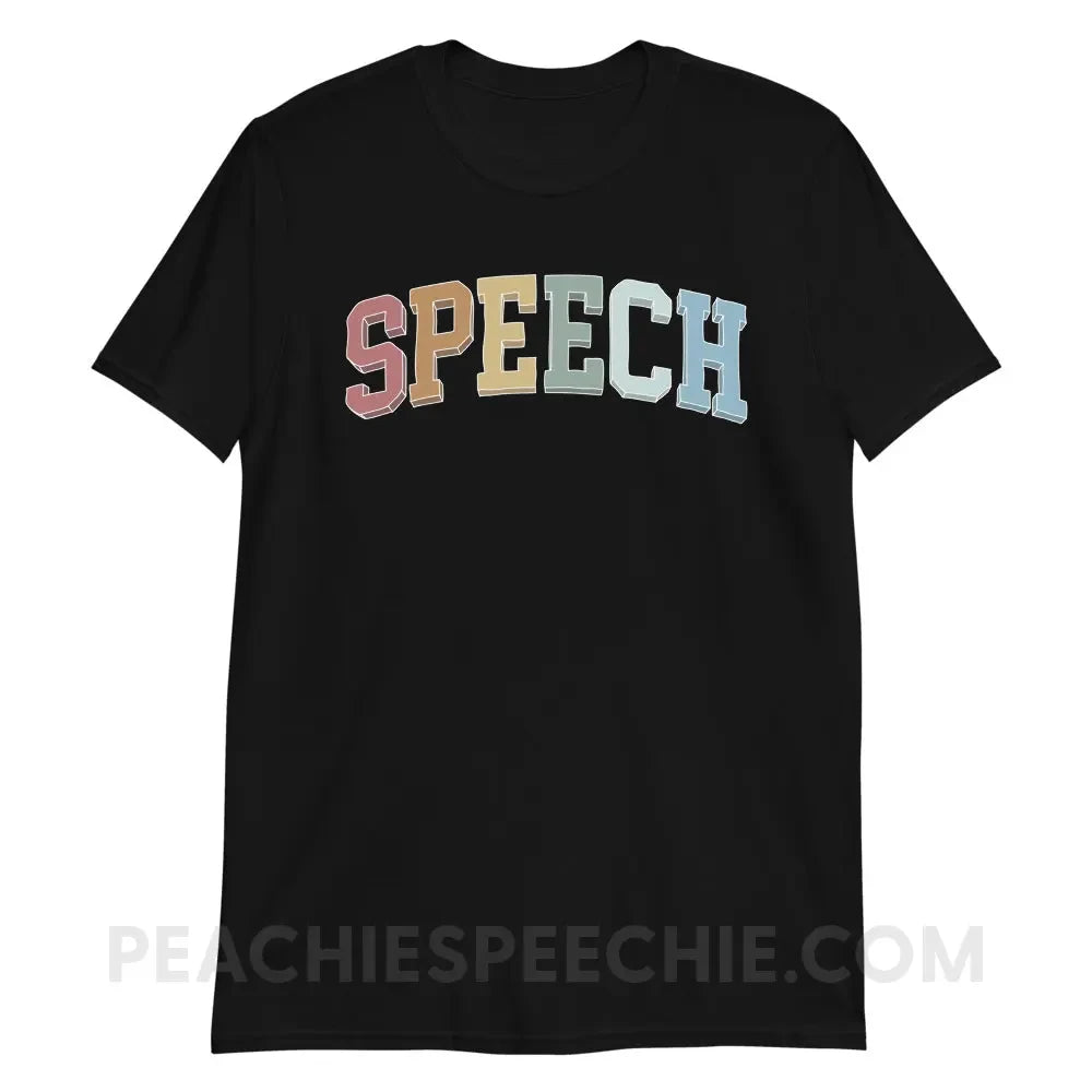 College Style Speech Classic Tee - Black / S peachiespeechie.com