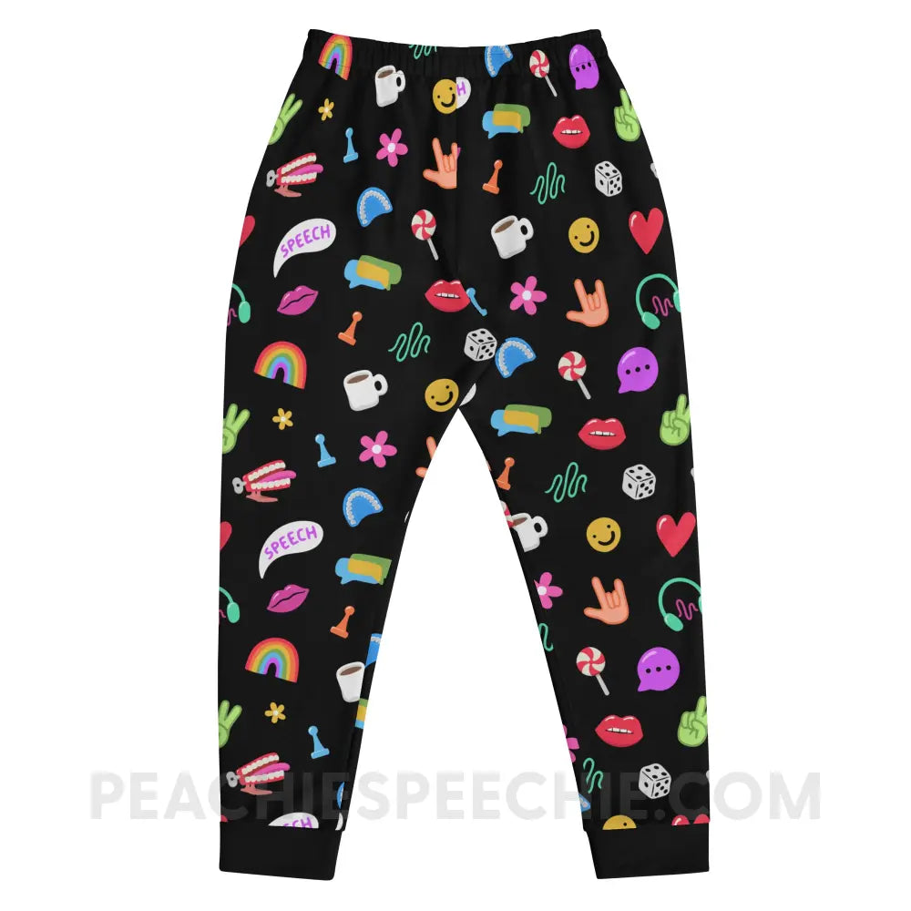 Color Pop Speech Pattern Comfy Joggers - peachiespeechie.com