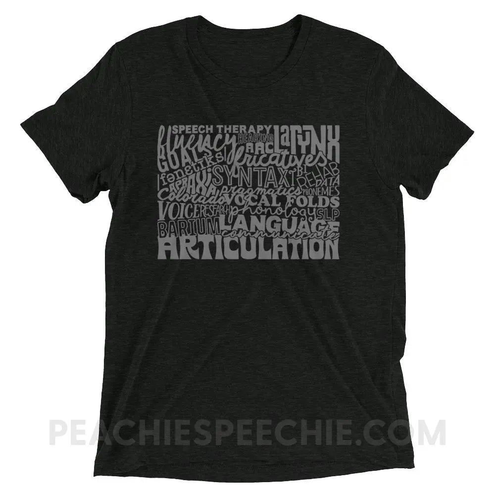 Colorado SLP Tri-Blend Tee - Charcoal-Black Triblend / XS - T-Shirts & Tops peachiespeechie.com