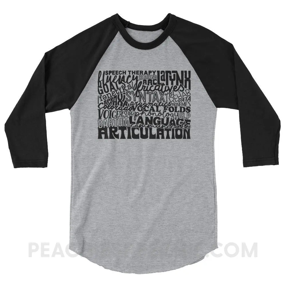 Colorado SLP Baseball Tee - Heather Grey/Black / XS - T-Shirts & Tops peachiespeechie.com