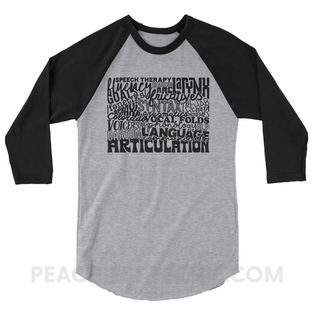 Colorado SLP Baseball Tee - Heather Grey/Black / XS T-Shirts & Tops peachiespeechie.com