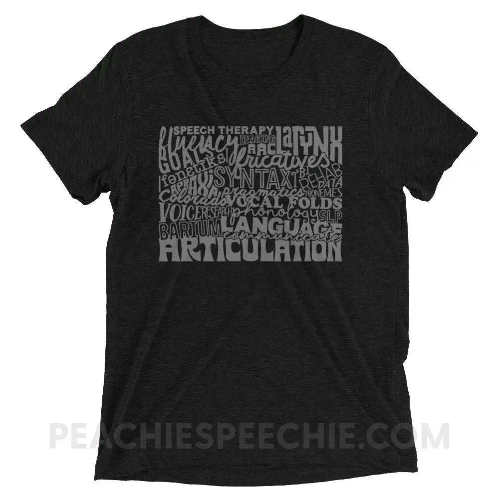 Colorado SLP Tri-Blend Tee - Charcoal-Black Triblend / XS - T-Shirts & Tops peachiespeechie.com