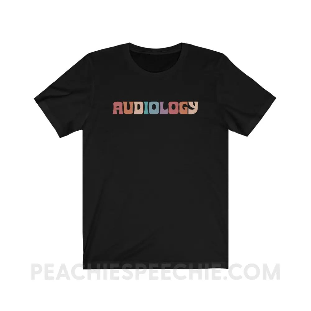 Colorful Audiology Premium Soft Tee - Black / S - T-Shirt peachiespeechie.com