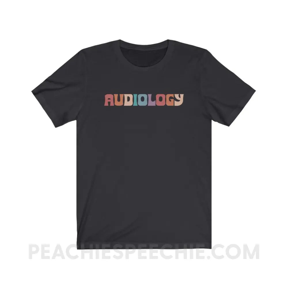 Colorful Audiology Premium Soft Tee - Dark Grey / S - T-Shirt peachiespeechie.com