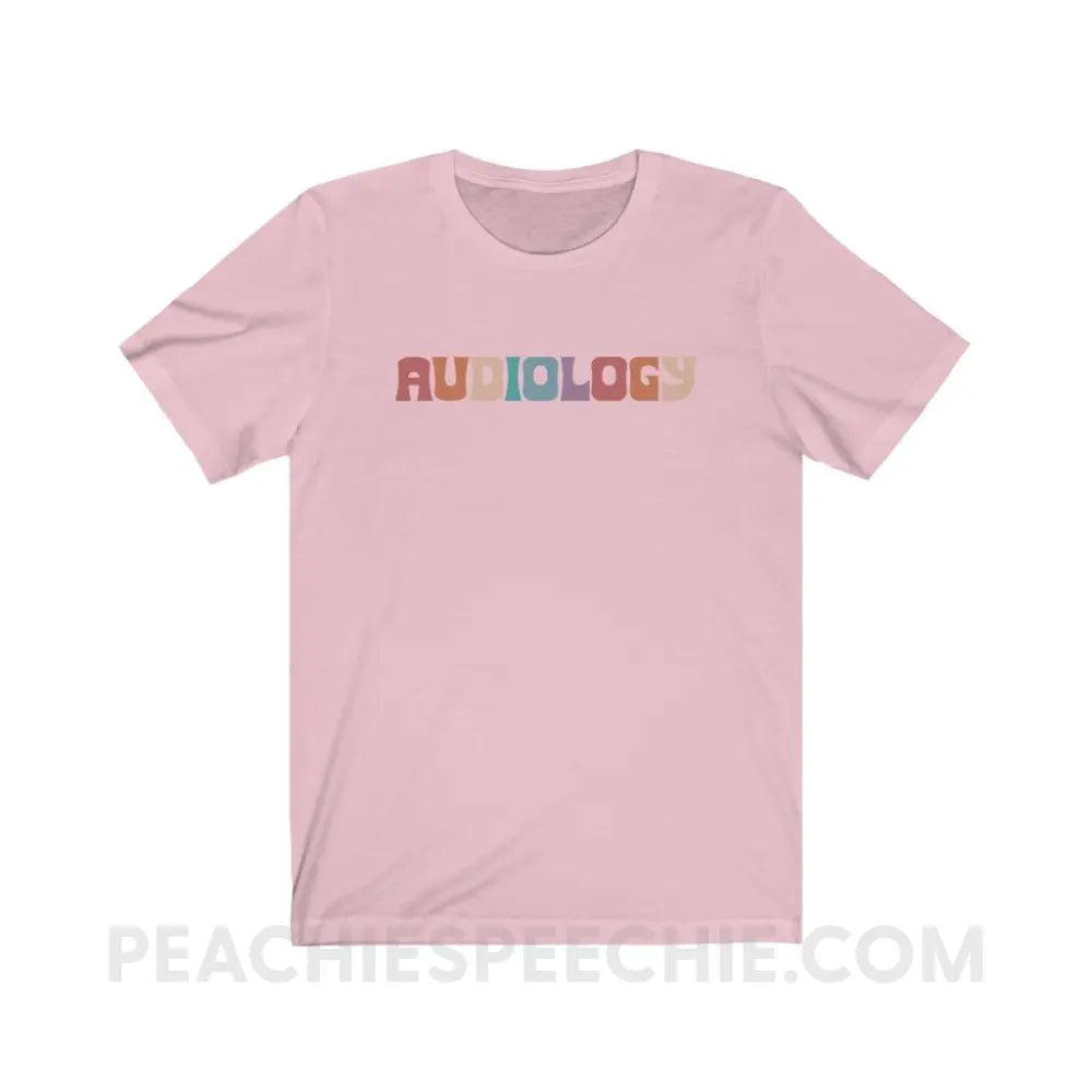 Colorful Audiology Premium Soft Tee - Pink / M - T-Shirt peachiespeechie.com