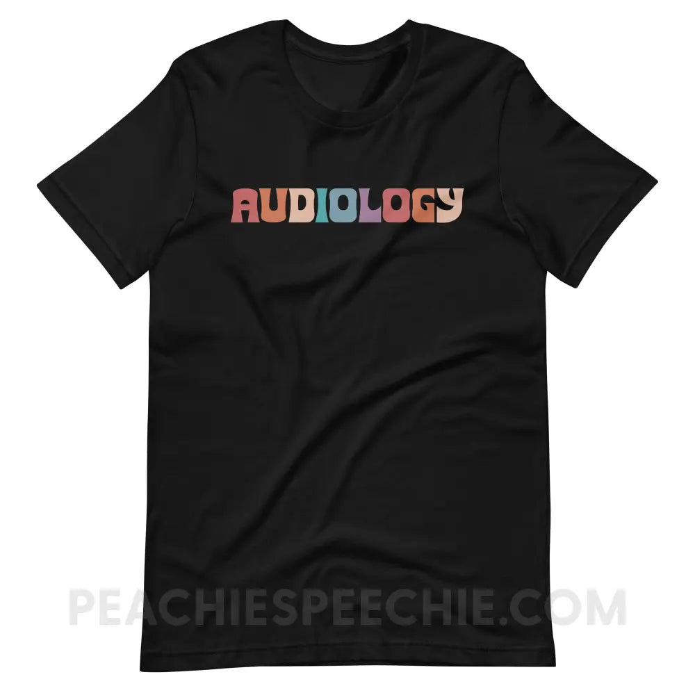 Colorful Audiology Premium Soft Tee - Black / S - T-Shirt peachiespeechie.com