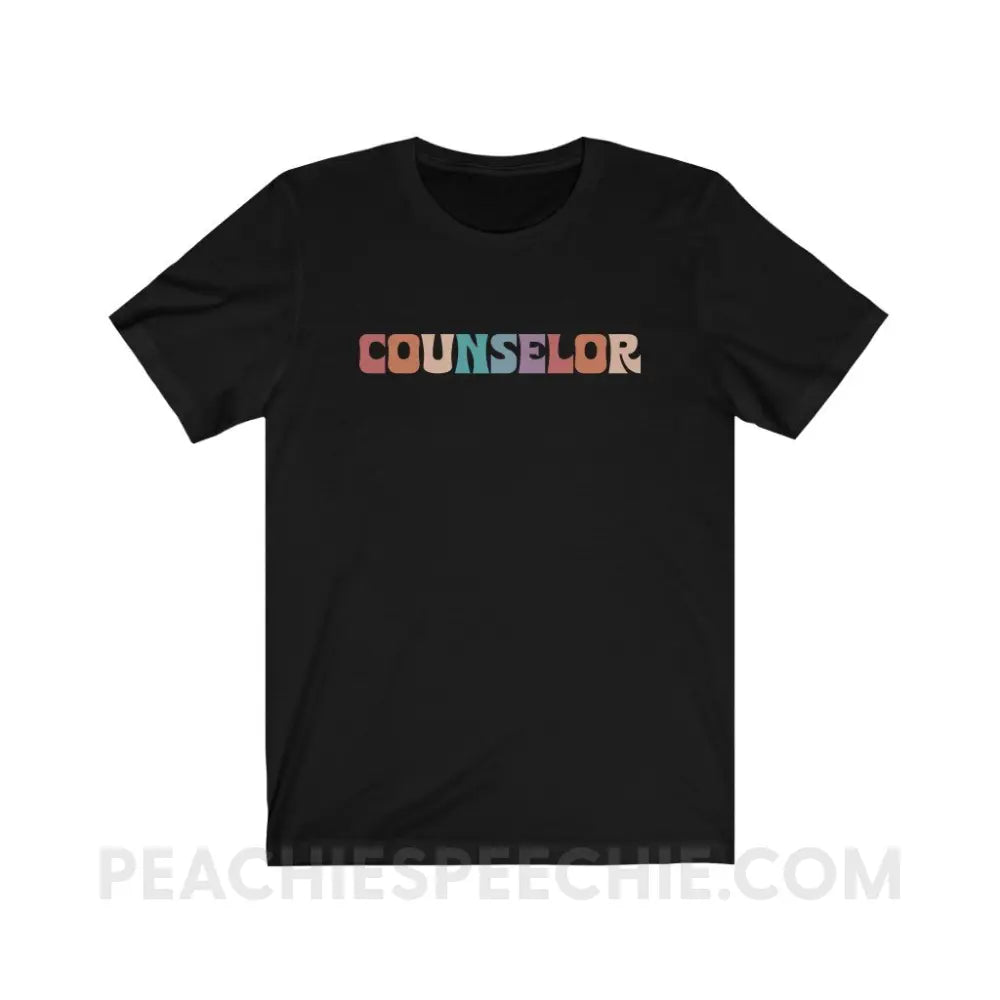 Colorful Counselor Premium Soft Tee - Black / S - T-Shirt peachiespeechie.com
