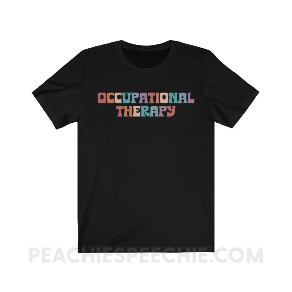 Colorful Occupational Therapy Premium Soft Tee - Black / S T - Shirt peachiespeechie.com